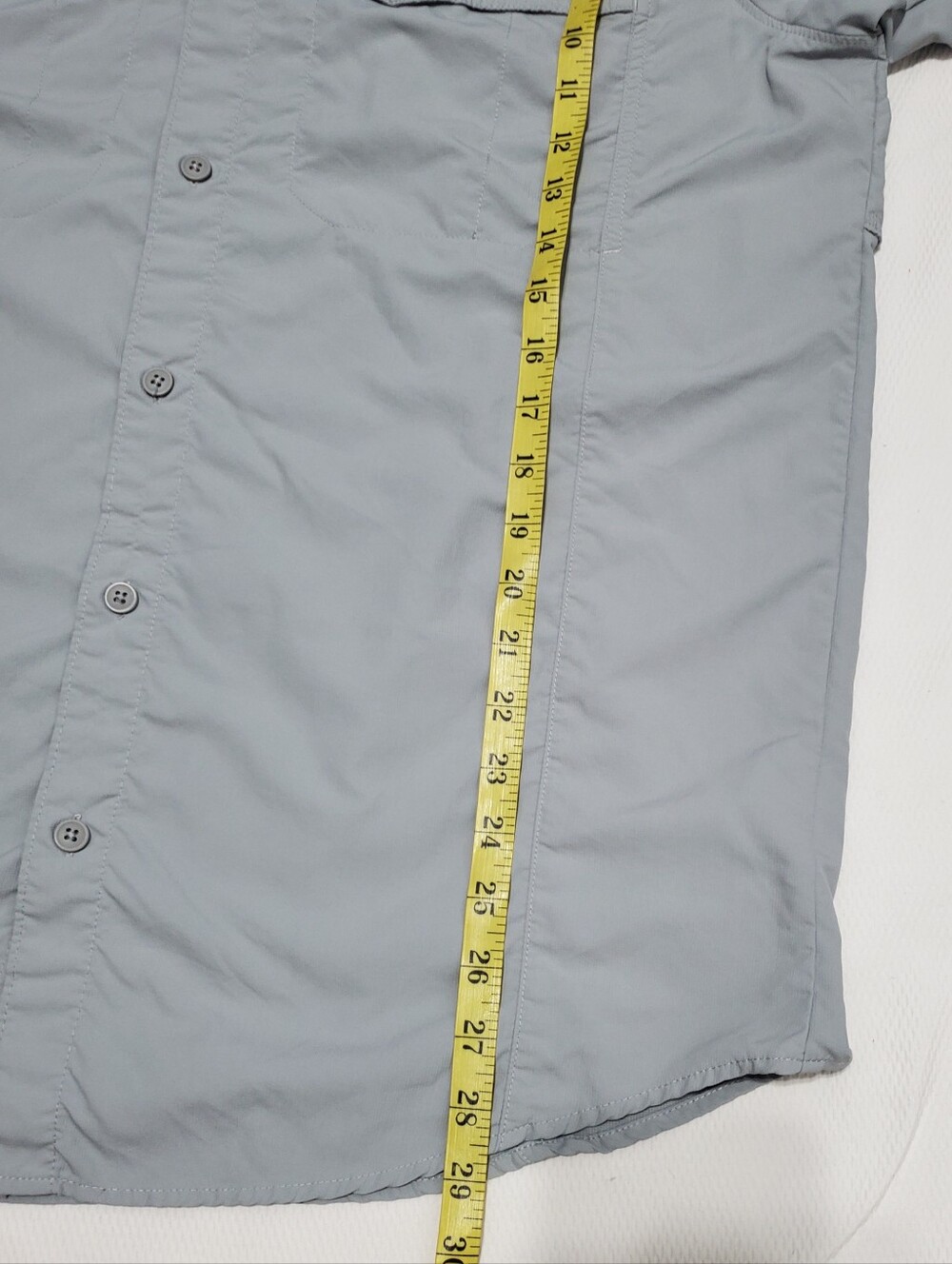 Columbia OmniShade Two-Tone Blue and Light Gray Long Sleeve Shirt Mens  Large - Picture 8 of 8